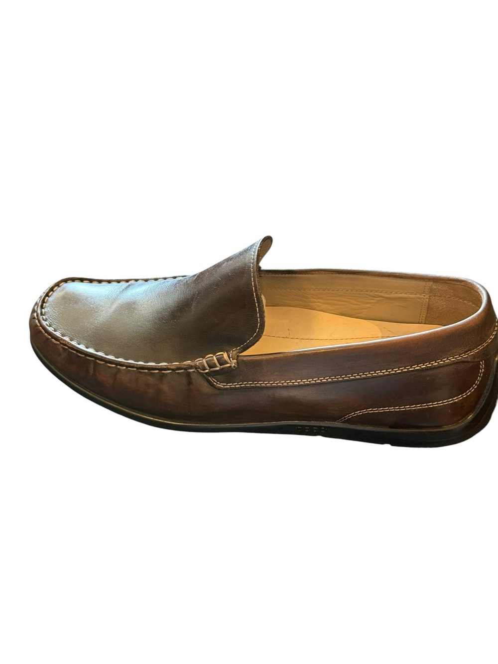 ECCO Brown Leather Slip-On Loafers EU 44 / US 10–10.5 - Picture 3 of 9